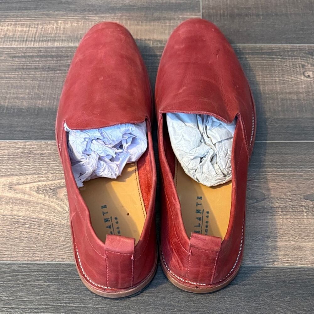 Adelente “The Viento” Pomegranate Leather Loafers - Picture 4 of 5